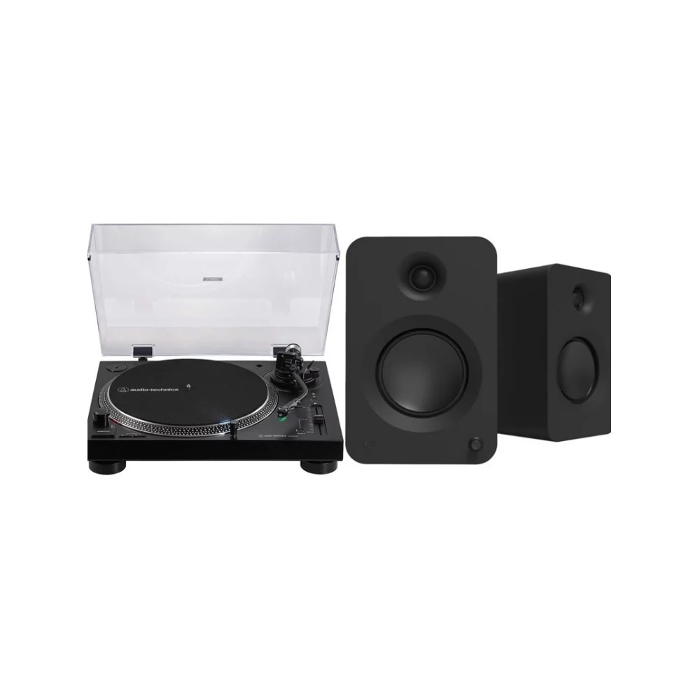 Audio-Technica AT-LP120XUSB ve Kanto REN Pikap Müzik Sistemi Audio-Technica AT-LP120XUSB ve Kanto REN Pikap Müzik Sistemi