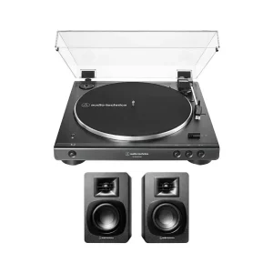 Audio-Technica AT-LP60XBT Siyah ve AT-SP3X Pikap Müzik Sistemi