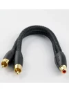 AudioQuest FLX-X F22M RCA Ayırıcı (1 Dişi - 2 Erkek)