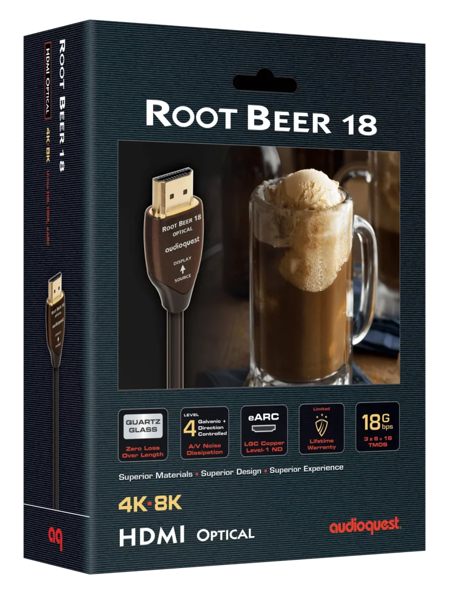 AudioQuest Root Beer 18 Aktif Optik HDMI Kablo 15 m