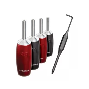 AudioQuest SureGrip 507 BFA Banana Konnektör Seti Silver