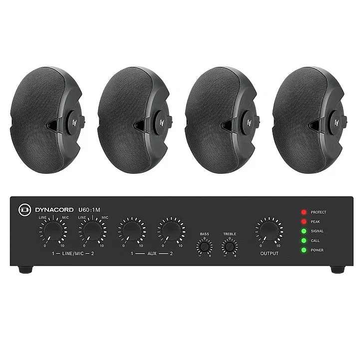 Electro-Voice BSYS-EVID-4.2TB Duvar Hoparlörü ve Subwoofer Seti Siyah Electro-Voice BSYS-EVID-4.2TB Duvar Hoparlörü ve Subwoofer Seti Siyah