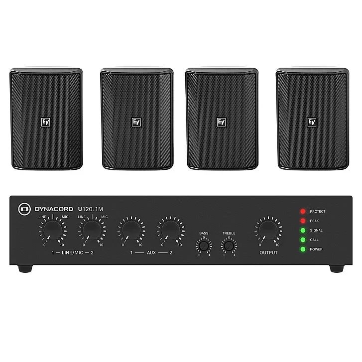 Electro-Voice BSYS-EVID-S4.2TB Duvar Hoparlörü ve Subwoofer Seti Siyah Electro-Voice BSYS-EVID-S4.2TB Duvar Hoparlörü ve Subwoofer Seti Siyah