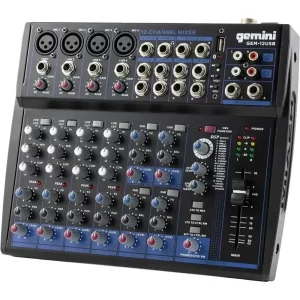 Gemini GEM-12USB 12 Kanal Bluetooth USB Mikser