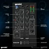 Gemini MXR-01BT 2 Kanal Bluetooth DJ Mixer