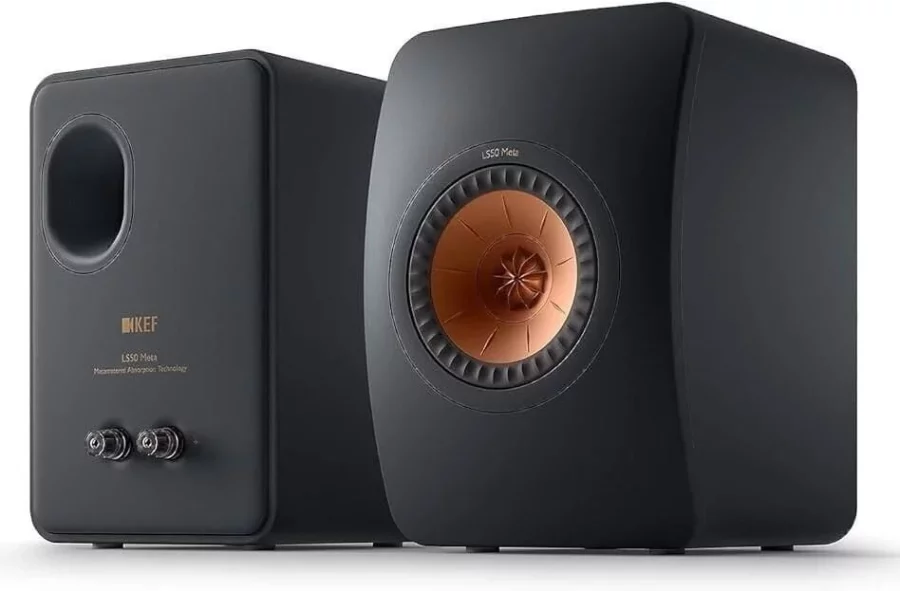 KEF LS50 Meta Raf Tipi Hoparlör Karbon Siyah (Çift)
