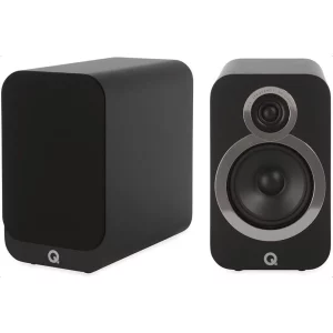 Q Acoustics 3010c Kompakt Raf Tipi Hoparlör Satin Black (Çift)