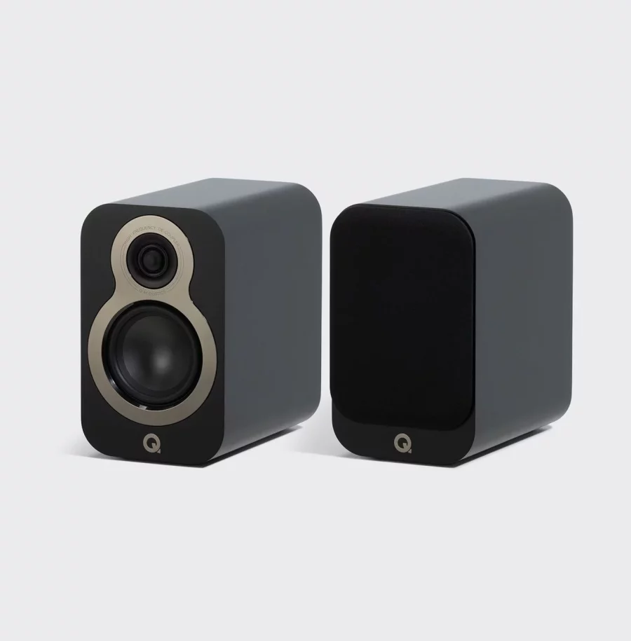 Q Acoustics 3010c Kompakt Raf Tipi Hoparlör Satin Black (Çift)