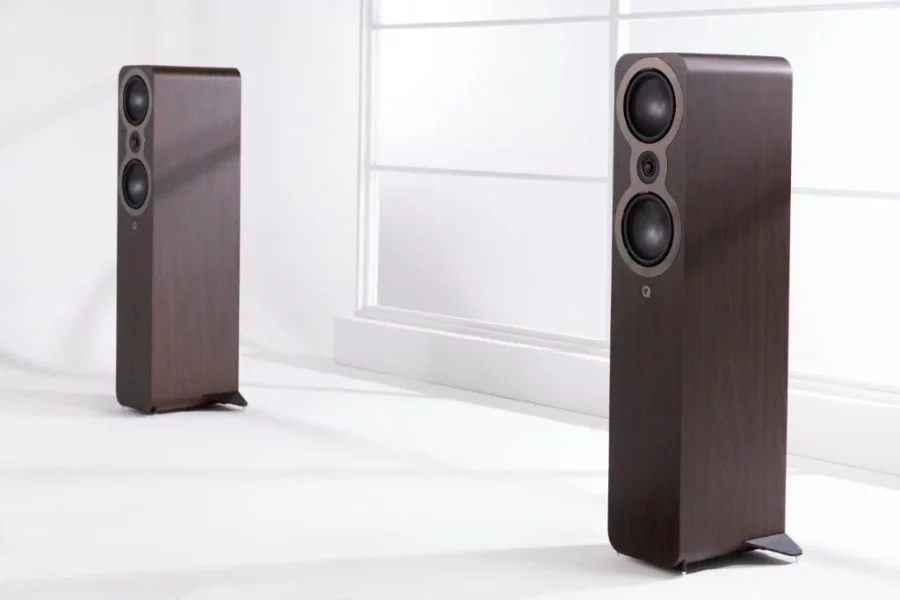 Q Acoustics 3050c Kule Tipi Hoparlör Claro Walnut (Çift)