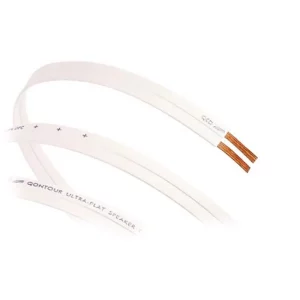 QED C-UF/200 Ultra Flat Yassı Hoparlör Kablosu Beyaz (Metre Fiyatı)