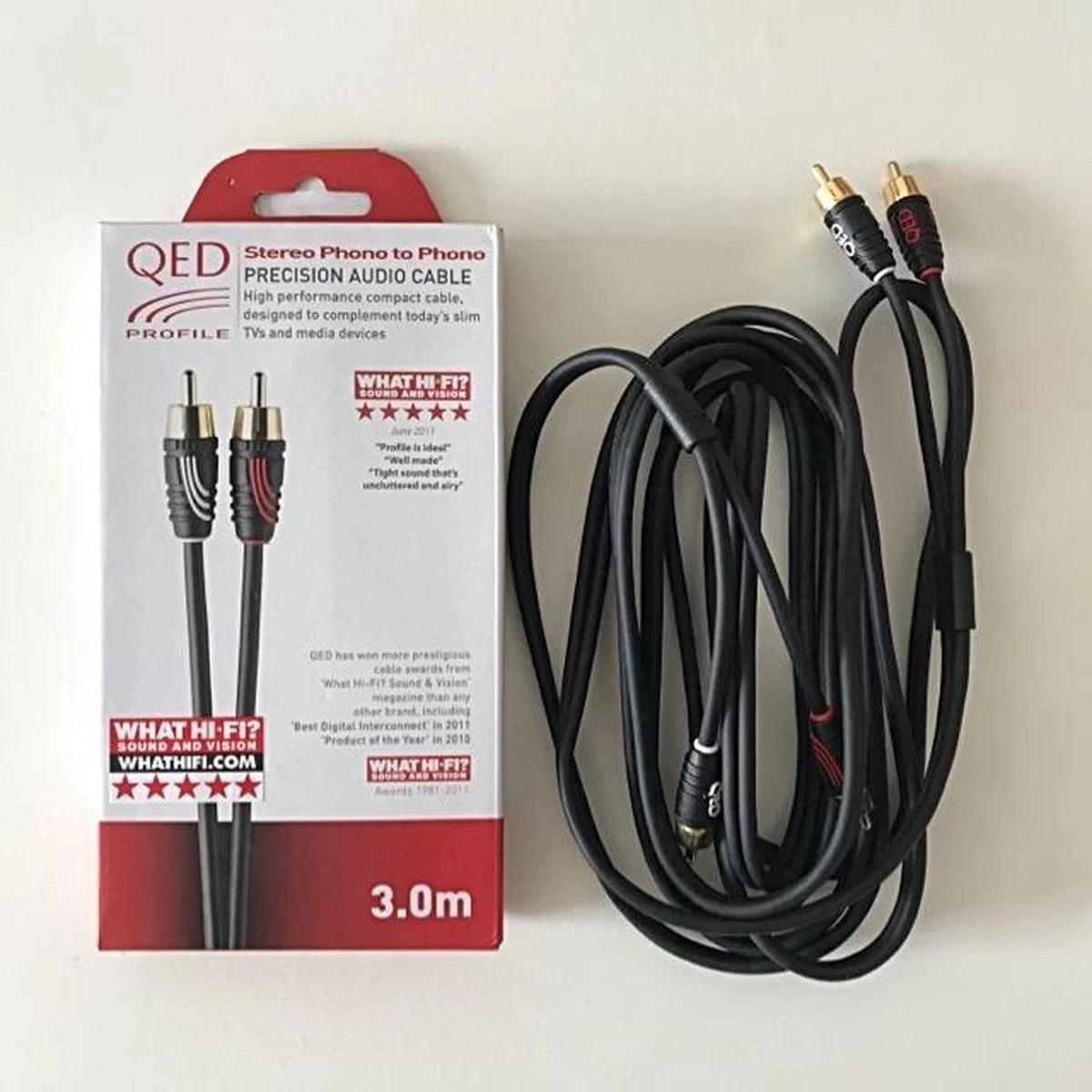 QED QE-2705 Profile Audio RCA-RCA Kablo 3 Metre QED QE-2705 Profile Audio RCA-RCA Kablo 3 Metre