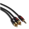 QED QE-2721 Profile Audio J2P 3.5 mm - RCA Kablo 3 Metre