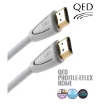 QED QE-5014 Profile eFlex HDMI Kablo Beyaz 1.5 Metre