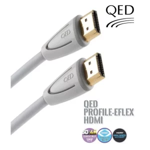 QED QE-5014 Profile eFlex HDMI Kablo Beyaz 1.5 Metre