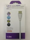 QED QE-5014 Profile eFlex HDMI Kablo Beyaz 1.5 Metre