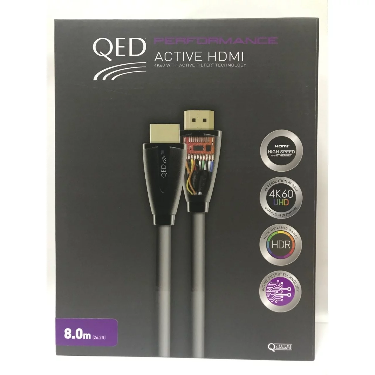 QED QE-6021 Performance Active HDMI Kablo 8 Metre QED QE-6021 Performance Active HDMI Kablo 8 Metre