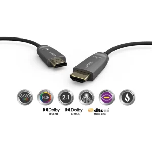 QED QE-6186 Performance Optical HDMI LSZH Kablo 40 Metre