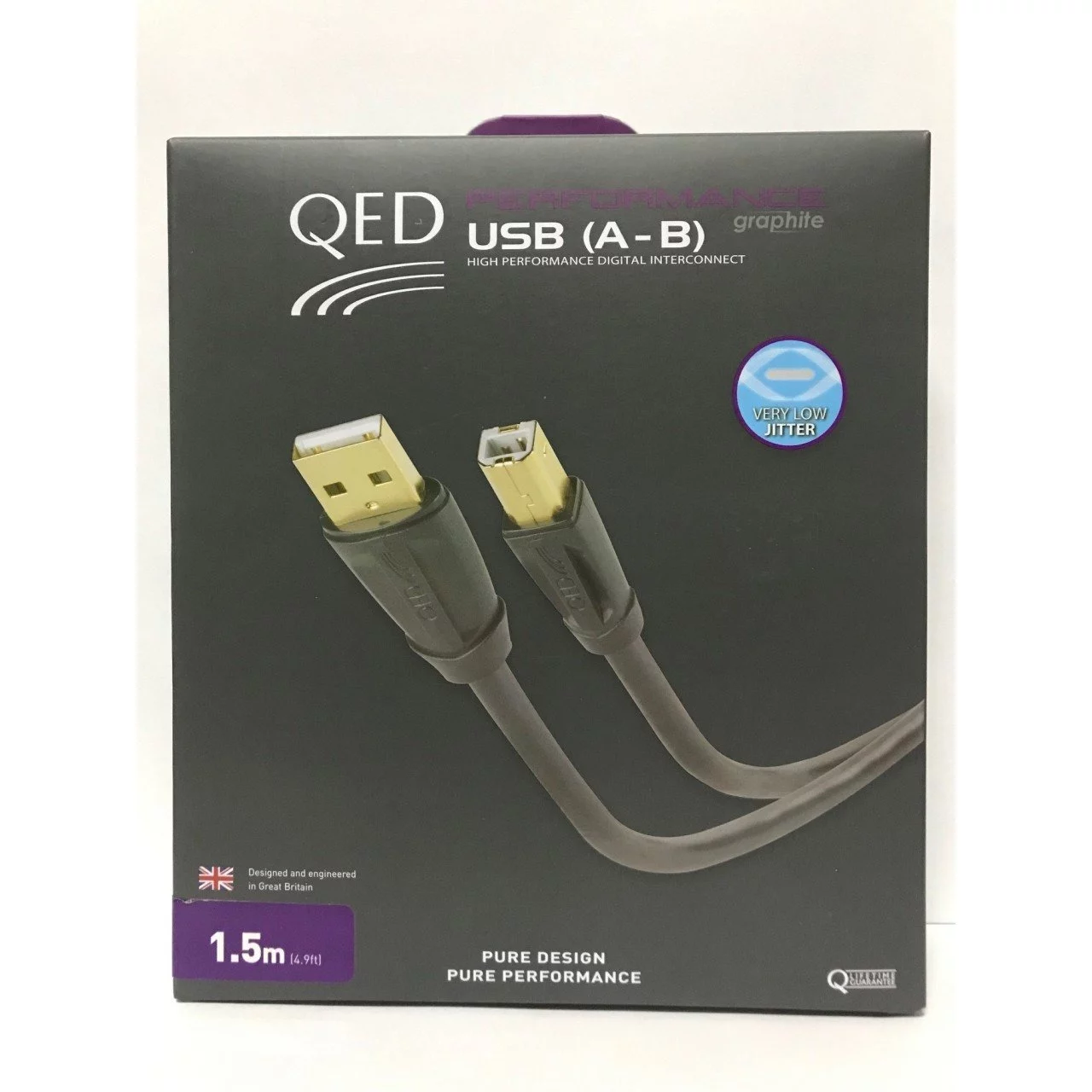QED QE-6901 Performance USB A-B Graphite Kablo 1.5 Metre QED QE-6901 Performance USB A-B Graphite Kablo 1.5 Metre