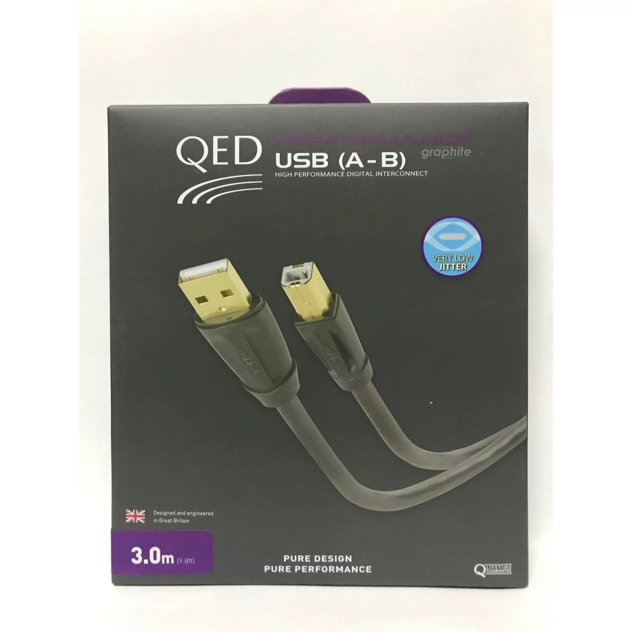 QED QE-6903 Performance USB A-B Graphite Kablo 3 Metre QED QE-6903 Performance USB A-B Graphite Kablo 3 Metre