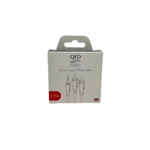 QED QE-8111 Connect 3.5 mm - RCA Stereo Kablo 0.75 Metre