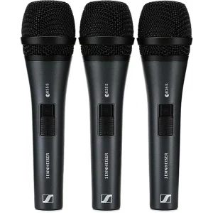 Sennheiser E 835-S Dinamik Vokal Mikrofonu Anahtarlı (3'lü Paket)
