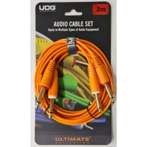 UDG Ultimate 6,3 mm Jak-Jak Ses Kablosu Turuncu Düz 3 m