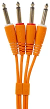 UDG Ultimate 6,3 mm Jak-Jak Ses Kablosu Turuncu Düz 3 m