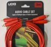 UDG Ultimate RCA-RCA Ses Kablosu Kırmızı Düz 1,5 m