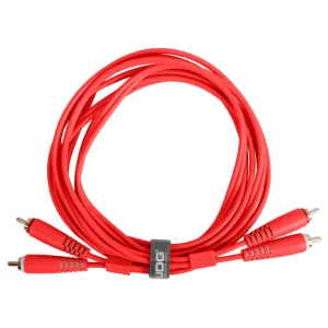 UDG Ultimate RCA-RCA Ses Kablosu Kırmızı Düz 3 m