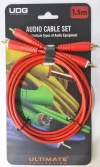 UDG Ultimate RCA-RCA Ses Kablosu Kırmızı Düz 3 m