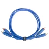 UDG Ultimate RCA-RCA Ses Kablosu Mavi Düz 3 m