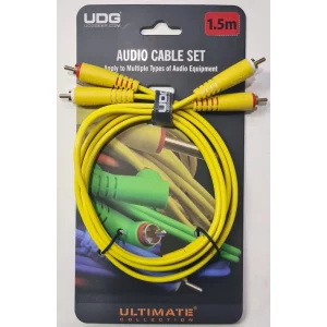 UDG Ultimate RCA-RCA Ses Kablosu Sarı Düz 1,5 m