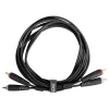 UDG Ultimate RCA-RCA Ses Kablosu Siyah Düz 3 m