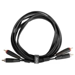 UDG Ultimate RCA-RCA Ses Kablosu Siyah Düz 3 m