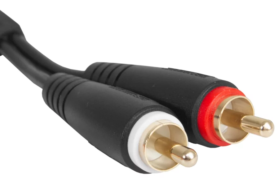 UDG Ultimate RCA-RCA Ses Kablosu Siyah Düz 3 m