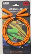 UDG Ultimate RCA-RCA Ses Kablosu Turuncu Düz 1,5 m