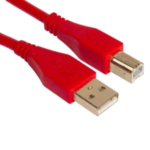 UDG Ultimate Ses Kablosu USB 2.0 A-B Kırmızı Düz 2 m