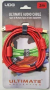 UDG Ultimate Ses Kablosu USB 2.0 A-B Kırmızı Düz 2 m