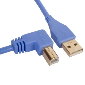UDG Ultimate Ses Kablosu USB 2.0 A-B Mavi Açılı 1 m