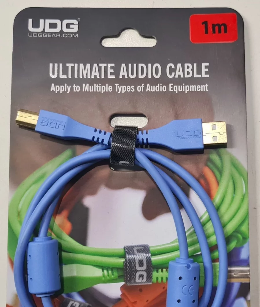 UDG Ultimate Ses Kablosu USB 2.0 A-B Mavi Düz 1 m