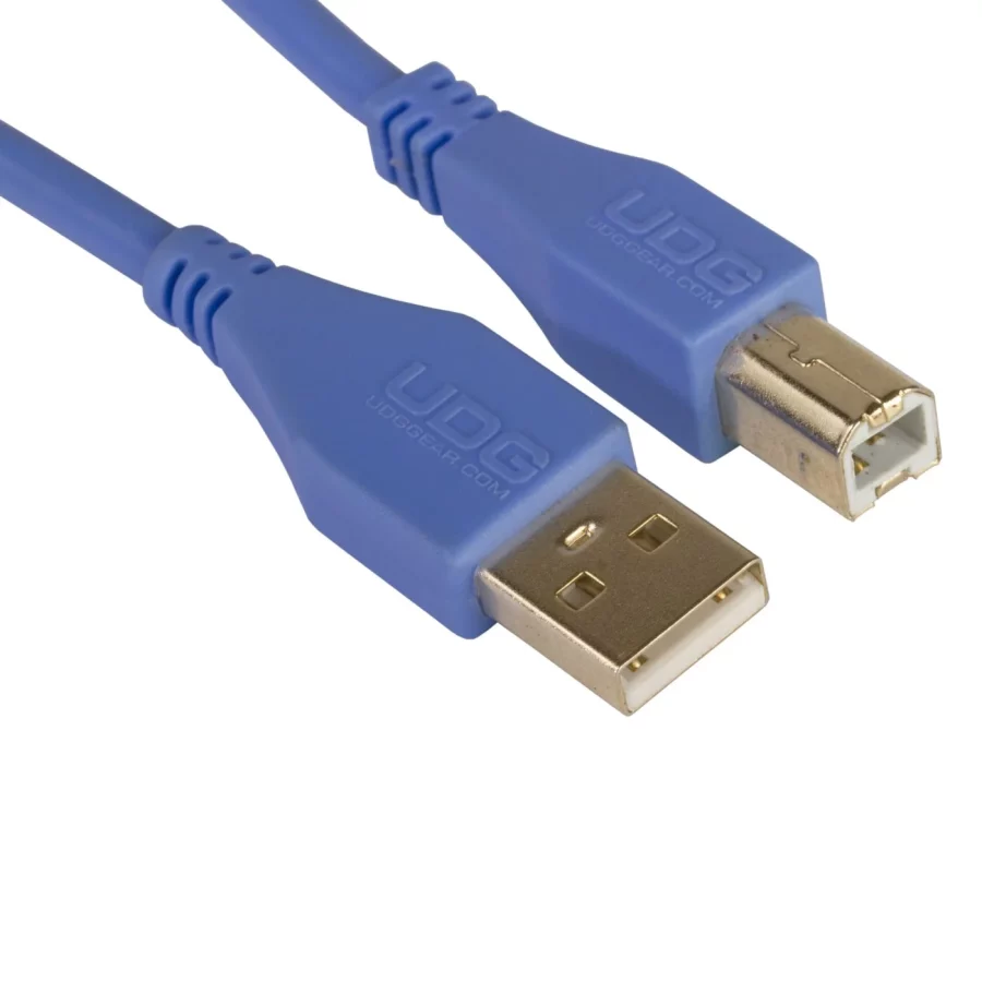 UDG Ultimate Ses Kablosu USB 2.0 A-B Mavi Düz 2 m