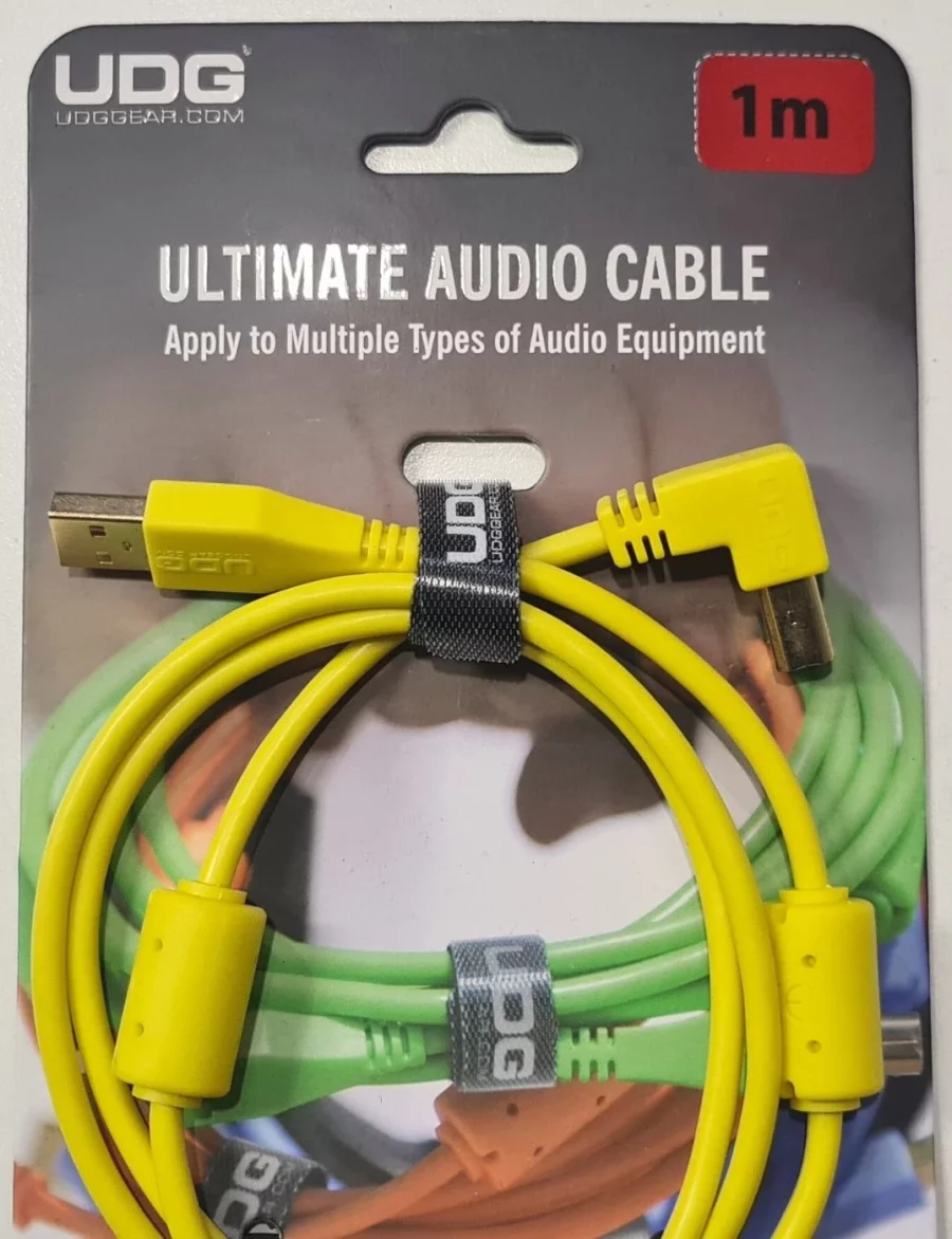 UDG Ultimate Ses Kablosu USB 2.0 A-B Sarı Düz 1 m