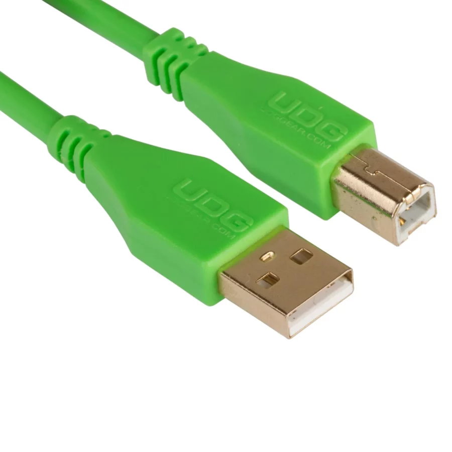 UDG Ultimate Ses Kablosu USB 2.0 A-B Yeşil Düz 1 m