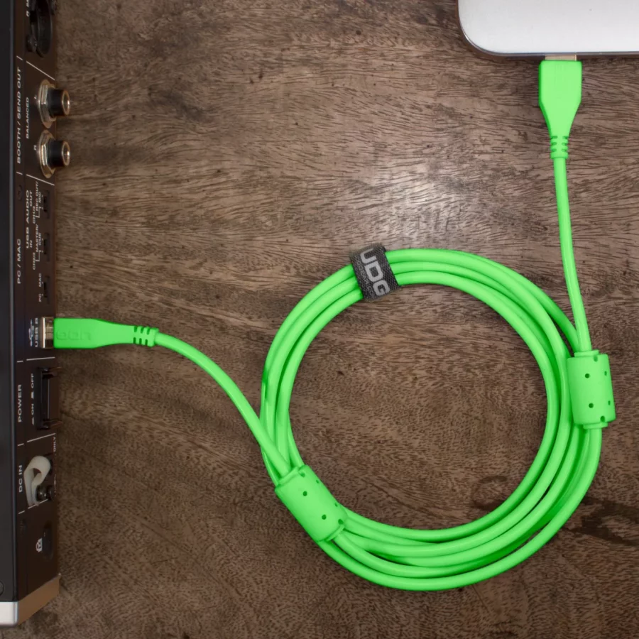UDG Ultimate Ses Kablosu USB 2.0 A-B Yeşil Düz 1 m