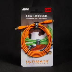 UDG Ultimate Ses Kablosu USB 2.0 C-B Turuncu Düz 1,5 m