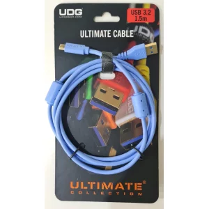 UDG Ultimate Ses Kablosu USB 3.2 C-A Mavi Düz 1,5 m