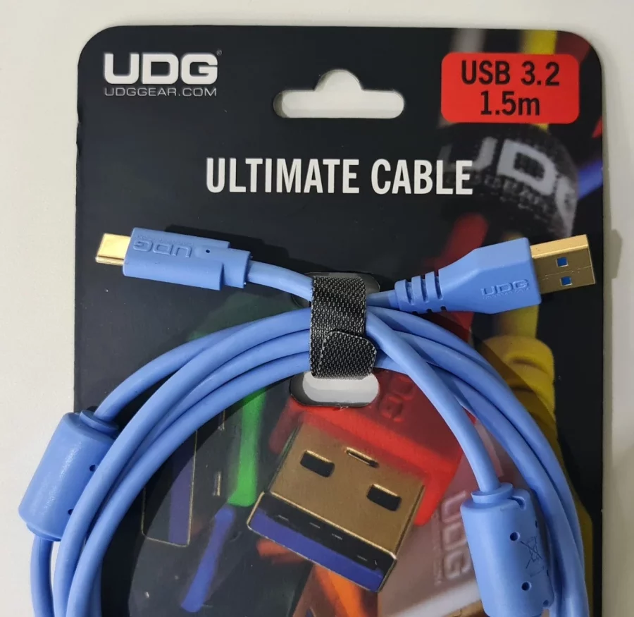 UDG Ultimate Ses Kablosu USB 3.2 C-A Mavi Düz 1,5 m