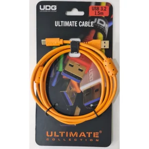 UDG Ultimate Ses Kablosu USB 3.2 C-A Turuncu Düz 1,5 m
