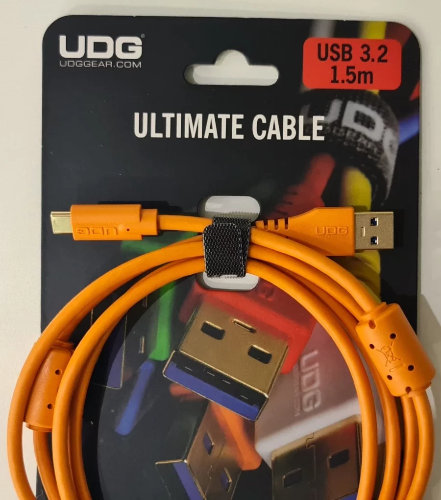 UDG Ultimate Ses Kablosu USB 3.2 C-A Turuncu Düz 1,5 m