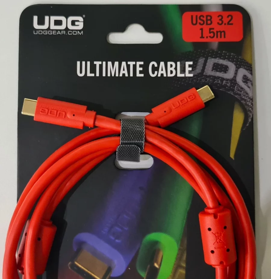 UDG Ultimate Ses Kablosu USB 3.2 C-C Kırmızı Düz 1,5 m